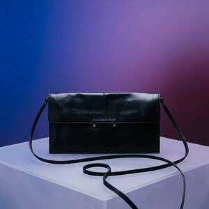Zara Genuine Leather Classic Black Leather Bag